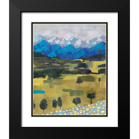 Alpine Impression I Black Modern Wood Framed Art Print with Double Matting by Borges, Victoria