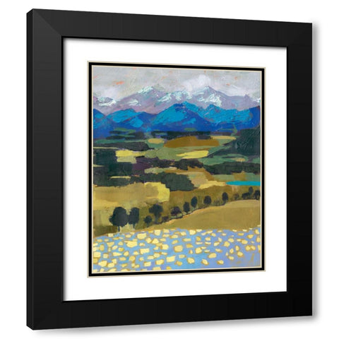 Alpine Impression II Black Modern Wood Framed Art Print with Double Matting by Borges, Victoria