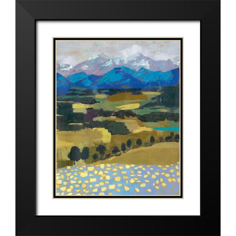 Alpine Impression II Black Modern Wood Framed Art Print with Double Matting by Borges, Victoria