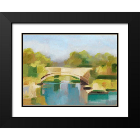 Park Bridge I Black Modern Wood Framed Art Print with Double Matting by Harper, Ethan