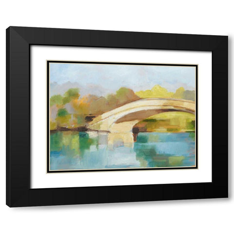 Park Bridge II Black Modern Wood Framed Art Print with Double Matting by Harper, Ethan