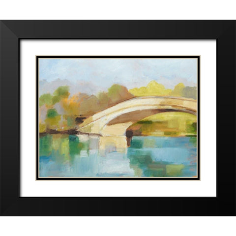 Park Bridge II Black Modern Wood Framed Art Print with Double Matting by Harper, Ethan