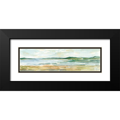 Panoramic Seascape I Black Modern Wood Framed Art Print with Double Matting by Harper, Ethan
