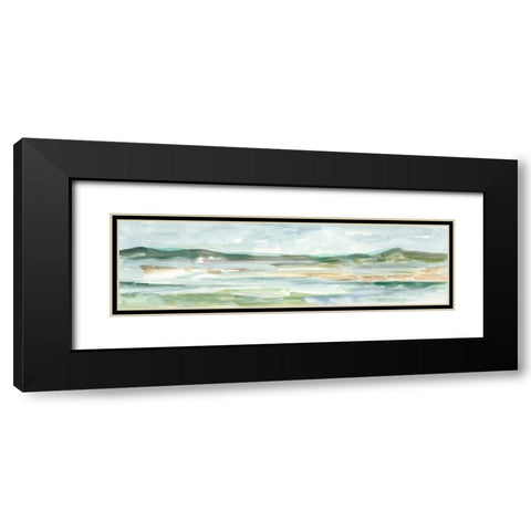 Panoramic Seascape II Black Modern Wood Framed Art Print with Double Matting by Harper, Ethan