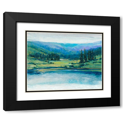 Mountain Lake I Black Modern Wood Framed Art Print with Double Matting by OToole, Tim