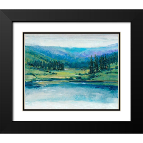 Mountain Lake I Black Modern Wood Framed Art Print with Double Matting by OToole, Tim