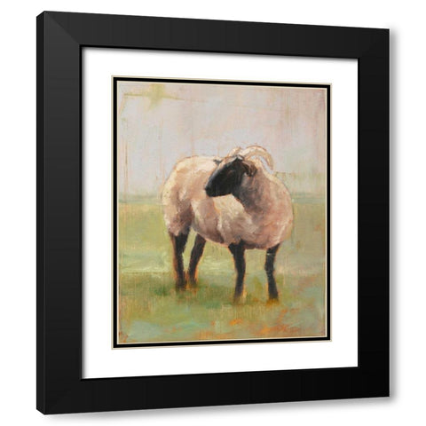 Away from the Flock II Black Modern Wood Framed Art Print with Double Matting by Harper, Ethan