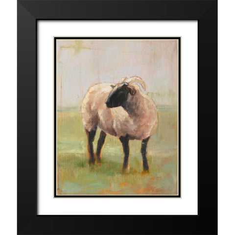 Away from the Flock II Black Modern Wood Framed Art Print with Double Matting by Harper, Ethan