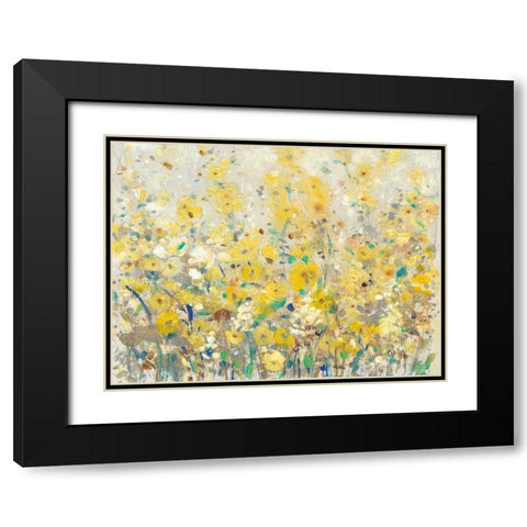 Cheerful Garden I Black Modern Wood Framed Art Print with Double Matting by OToole, Tim