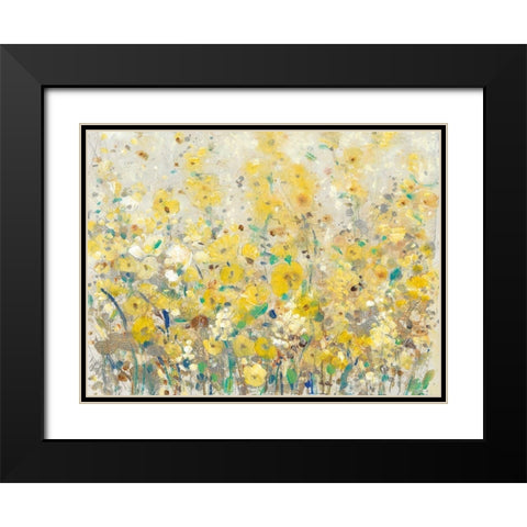 Cheerful Garden I Black Modern Wood Framed Art Print with Double Matting by OToole, Tim