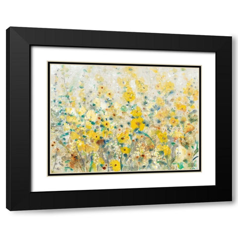 Cheerful Garden II Black Modern Wood Framed Art Print with Double Matting by OToole, Tim