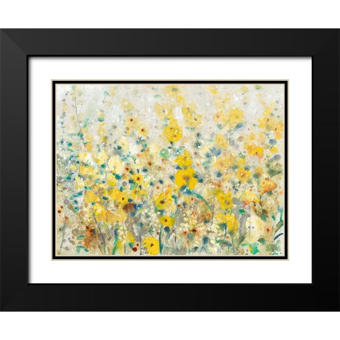 Cheerful Garden II Black Modern Wood Framed Art Print with Double Matting by OToole, Tim