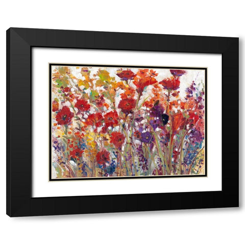 Variety of Flowers I Black Modern Wood Framed Art Print with Double Matting by OToole, Tim