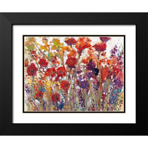 Variety of Flowers I Black Modern Wood Framed Art Print with Double Matting by OToole, Tim