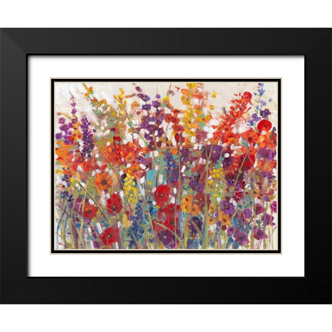 Variety of Flowers II Black Modern Wood Framed Art Print with Double Matting by OToole, Tim