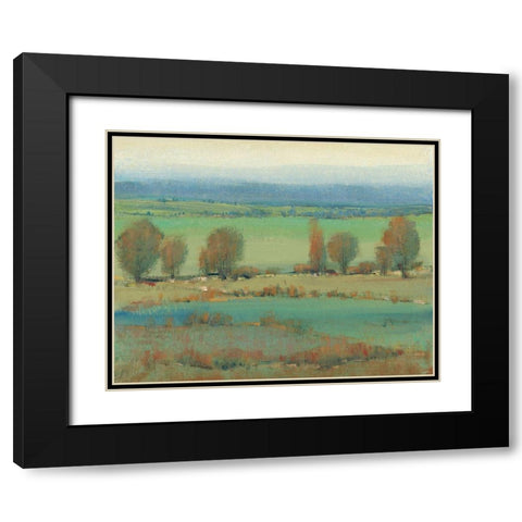 Flat Terrain II Black Modern Wood Framed Art Print with Double Matting by OToole, Tim