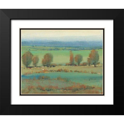 Flat Terrain II Black Modern Wood Framed Art Print with Double Matting by OToole, Tim