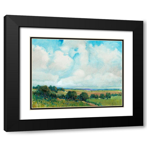 Looming Clouds I Black Modern Wood Framed Art Print with Double Matting by OToole, Tim