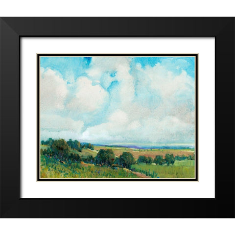 Looming Clouds I Black Modern Wood Framed Art Print with Double Matting by OToole, Tim