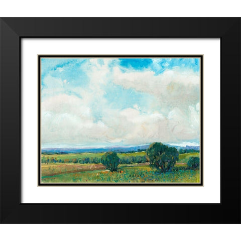Looming Clouds II Black Modern Wood Framed Art Print with Double Matting by OToole, Tim