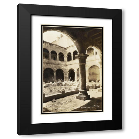 Old Mexico II Black Modern Wood Framed Art Print with Double Matting by Unknown