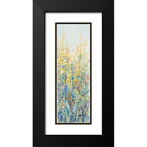 Custom Wildflower Panel III Black Modern Wood Framed Art Print with Double Matting by OToole, Tim