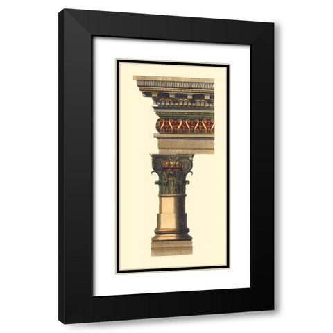 Column and Cornice I Black Modern Wood Framed Art Print with Double Matting by Vision Studio