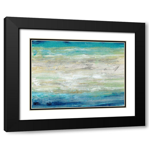 Wave Length I Black Modern Wood Framed Art Print with Double Matting by OToole, Tim