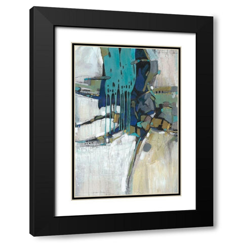 Separation II Black Modern Wood Framed Art Print with Double Matting by OToole, Tim