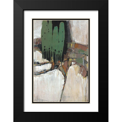 Separation IV Black Modern Wood Framed Art Print with Double Matting by OToole, Tim