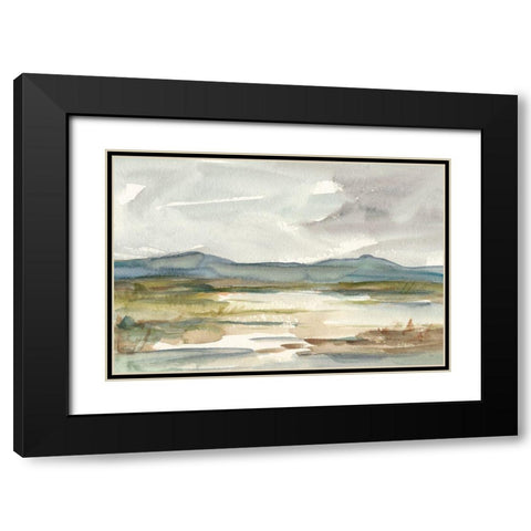Overcast Wetland I Black Modern Wood Framed Art Print with Double Matting by Harper, Ethan