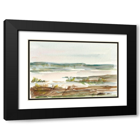 Overcast Wetland II Black Modern Wood Framed Art Print with Double Matting by Harper, Ethan