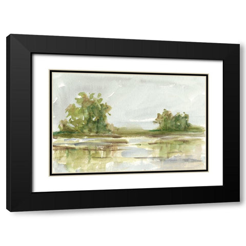 Muted Watercolor I Black Modern Wood Framed Art Print with Double Matting by Harper, Ethan