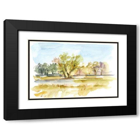 Vibrant Watercolor I Black Modern Wood Framed Art Print with Double Matting by Harper, Ethan