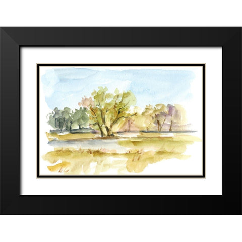 Vibrant Watercolor I Black Modern Wood Framed Art Print with Double Matting by Harper, Ethan