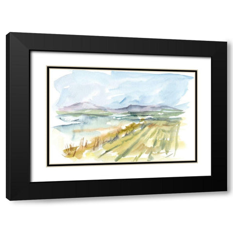 Vibrant Watercolor III Black Modern Wood Framed Art Print with Double Matting by Harper, Ethan