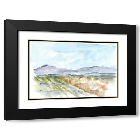 Vibrant Watercolor IV Black Modern Wood Framed Art Print with Double Matting by Harper, Ethan