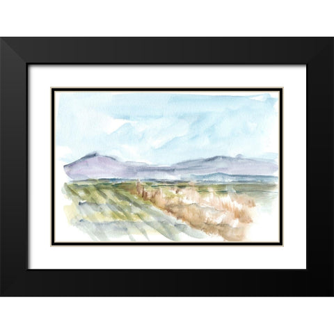 Vibrant Watercolor IV Black Modern Wood Framed Art Print with Double Matting by Harper, Ethan