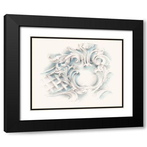 Acanthuys Ornament I Black Modern Wood Framed Art Print with Double Matting by Harper, Ethan