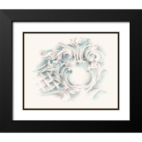Acanthuys Ornament I Black Modern Wood Framed Art Print with Double Matting by Harper, Ethan