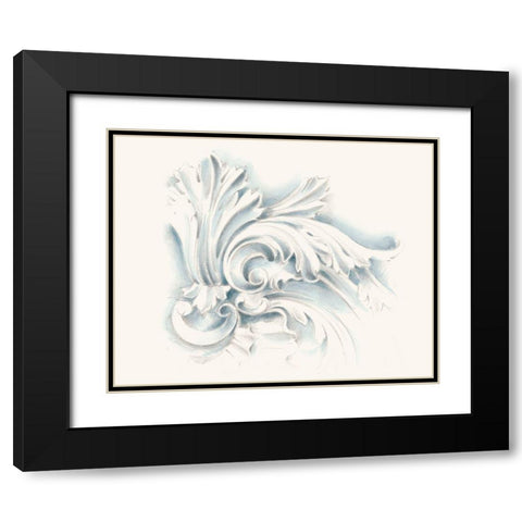 Acanthuys Ornament II Black Modern Wood Framed Art Print with Double Matting by Harper, Ethan