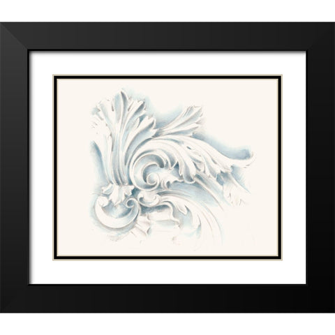 Acanthuys Ornament II Black Modern Wood Framed Art Print with Double Matting by Harper, Ethan