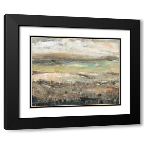 Grassland Showers I Black Modern Wood Framed Art Print with Double Matting by OToole, Tim