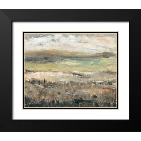 Grassland Showers I Black Modern Wood Framed Art Print with Double Matting by OToole, Tim