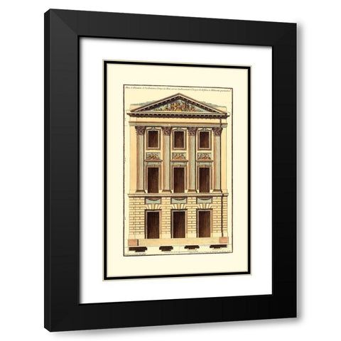 Architectural Facade I Black Modern Wood Framed Art Print with Double Matting by Deneufforge