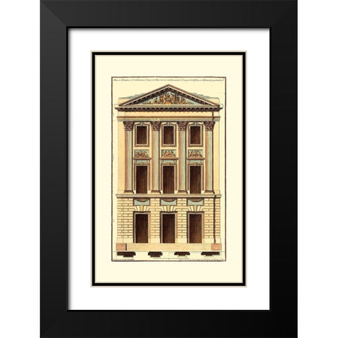 Architectural Facade I Black Modern Wood Framed Art Print with Double Matting by Deneufforge