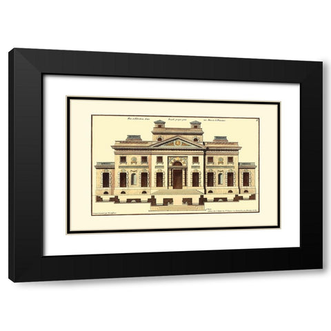 Architectural Facade V Black Modern Wood Framed Art Print with Double Matting by Deneufforge