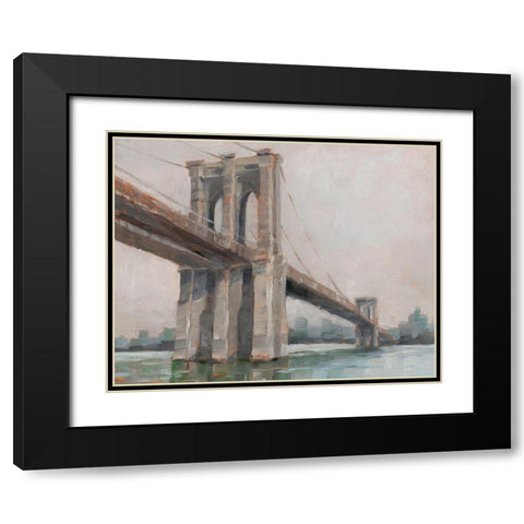 Spanning the East River I Black Modern Wood Framed Art Print with Double Matting by Harper, Ethan