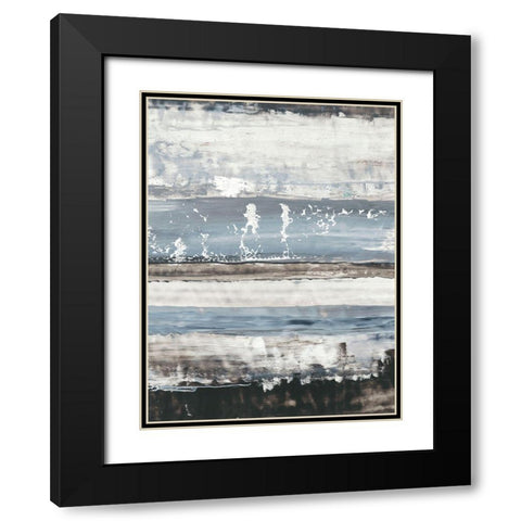 Icy Horizon I Black Modern Wood Framed Art Print with Double Matting by Harper, Ethan