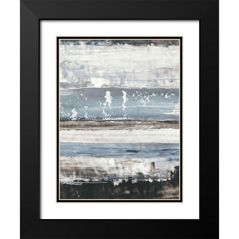 Icy Horizon I Black Modern Wood Framed Art Print with Double Matting by Harper, Ethan